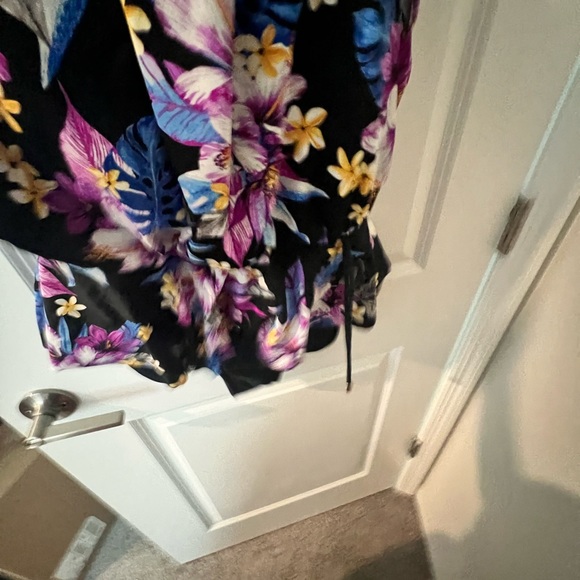 LIKE NEW Maxine of Hollywood Midnight Garden Peplum Blouson One Piece Swimsuit - Picture 12 of 14